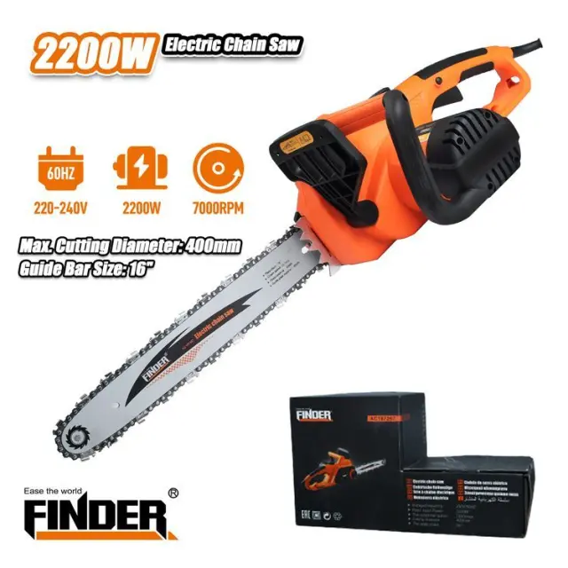 Ηλεκτρικό αλυσοπρίονο - 2200W - Finder - 197267 2