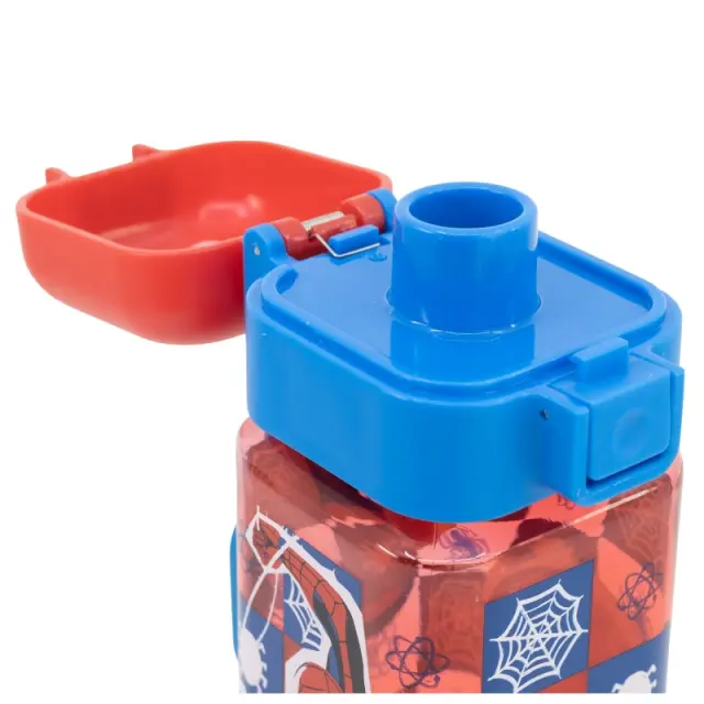 ΠΑΓΟΥΡΙ SAFETY LOCK SQUARE BOTTLE 550 ML SPIDERMAN ARACHNID GRID -74702 2
