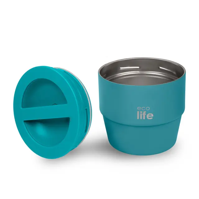 Ecolife® -Στρογγυλό Θερμός Φαγητοδοχείο 750ml- Teal. 2