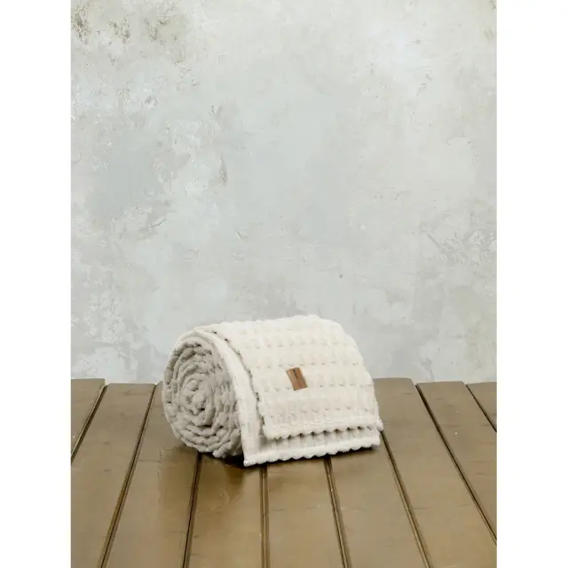 Κουβέρτα Υπέρδιπλη Nima Savara Light Beige 220x240 3