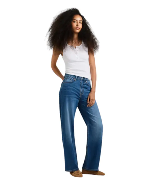 Pepe Jeans - Γυναικείο Τζιν Παντελόνι Lexa High Rise Straight Fit PL20510814-000 Μπλε 3