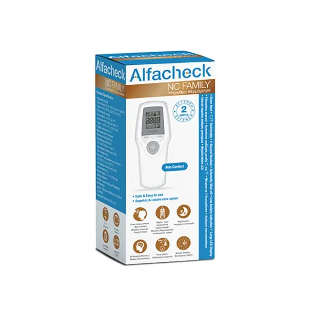 Alfacheck NC Family No Contact Thermometer, Υπέρυθρο Ψηφιακό Θερμόμετρο Μετώπου, 1τεμ 3