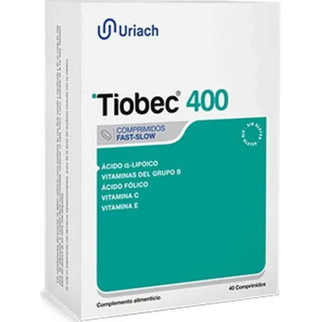 Tiobec 400 Συμπλήρωμα Διατροφής για το Οξειδωτικό Στρες και το Νευρικό Σύστημα 40 ταμπλέτες 2