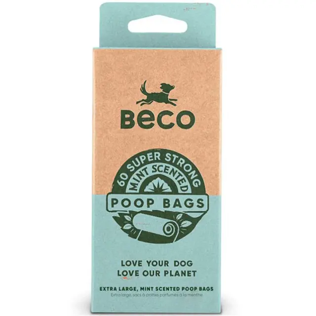 BECO Eco Friendly Σακούλες Υγιεινής με Άρωμα Μέντας (4ρολά/60τμχ) Μονόχρωμο