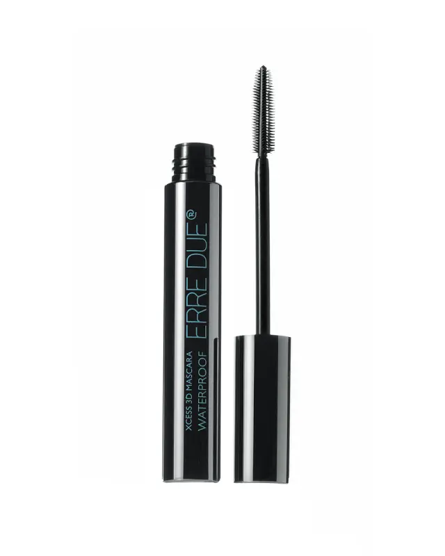 Erre Due Xcess 3D Mascara Waterproof - 01 Black + Silky Premium Eye Definer - 401 Black