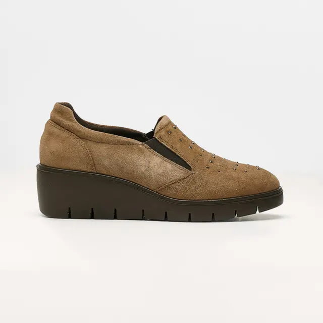 Imac Μοκασίνια-Loafers Γυναικείο δέρμα Nubuck Μπεζ IMA/655250 SCAM/FANGO