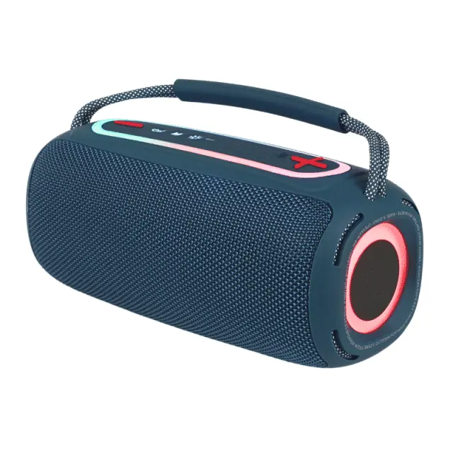 V-TONE BWS210 BL speaker Bluetooth wireless portable blue battery-powered USB microSD AUX MP3 FM 2x10W 2