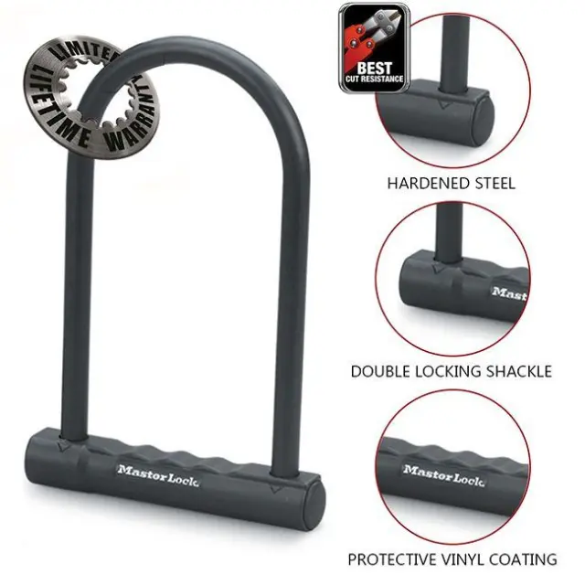 Master Lock 8170EURDPRO - U-Lock 200mm Φ12mm με Βάση Μεταφοράς 3