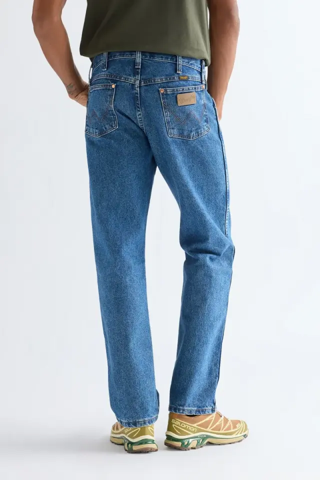 Wrangler Ανδρικό 13MWZ COWBOY CUT Τζιν Παντελόνι 112358496 – Stonewashed Blue - 31W 32L 2