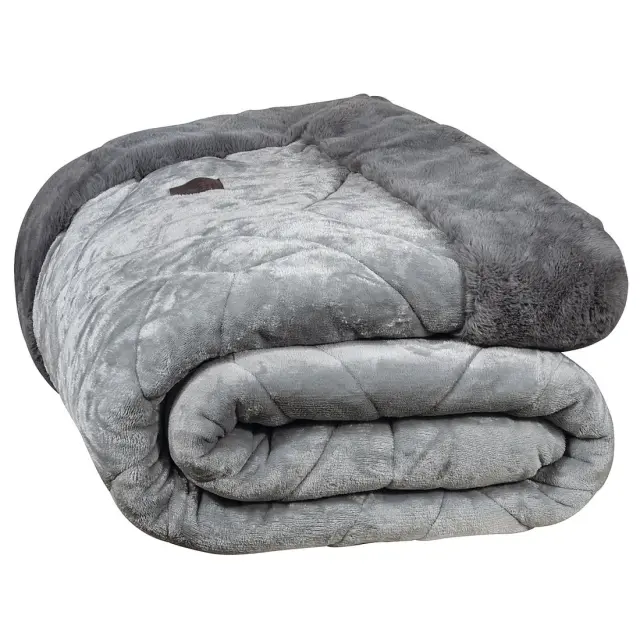 GREENWICH POLO CLUB ΚΟΥΒΕΡΤΟΠΑΠΛΩΜΑ RABBIT FAUX FUR PREMIUM 4460 GREY 3
