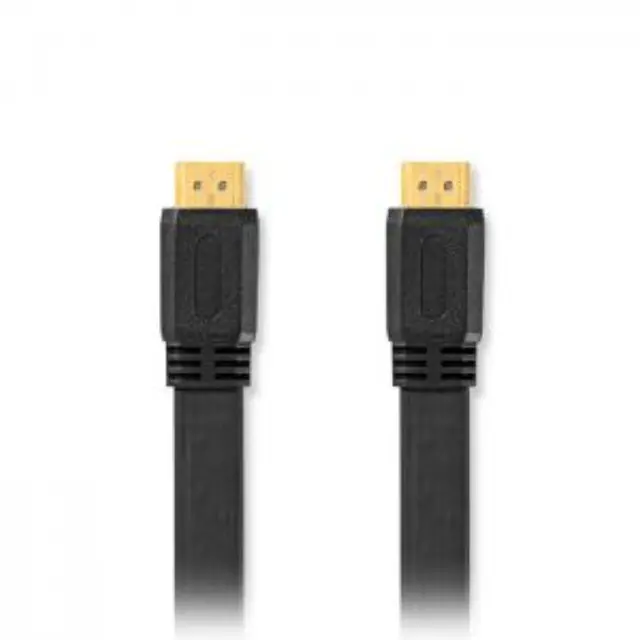 Flat καλώδιο High speed HDMI with Ethernet, HDMI αρσ. - HDMI αρσ., με επίχρυσες επαφές, 10m. 2