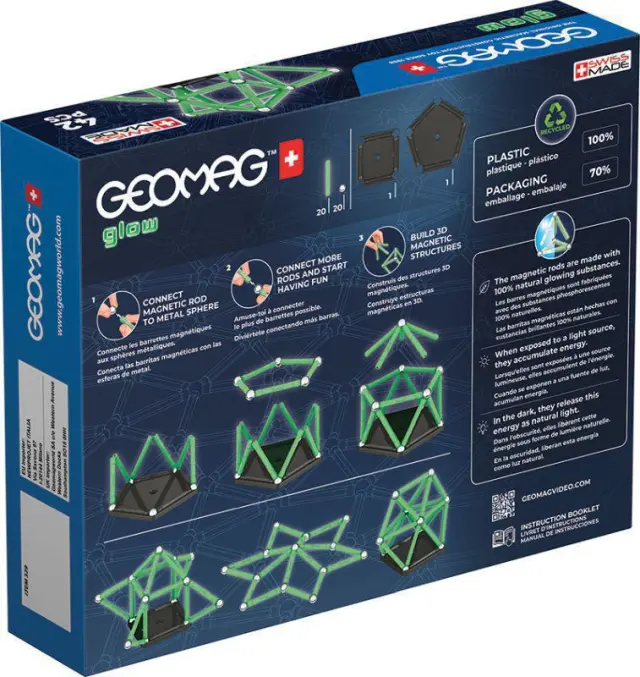 Geomag Σετ Glow 42-Green 3