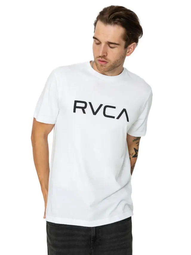 RVCA T-Shirt Λευκό Ανδρικό White