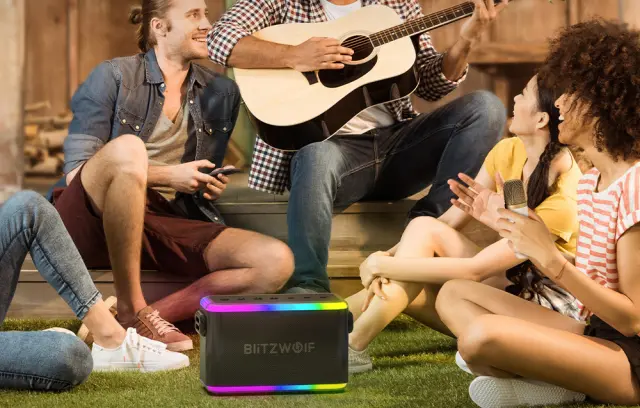 Ασύρματο ηχείο bluetooth Blitzwolf BW-WA6 RGB 80W 3