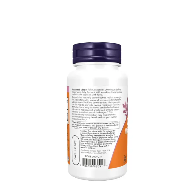 Now Foods Quercetin With Bromelain 3