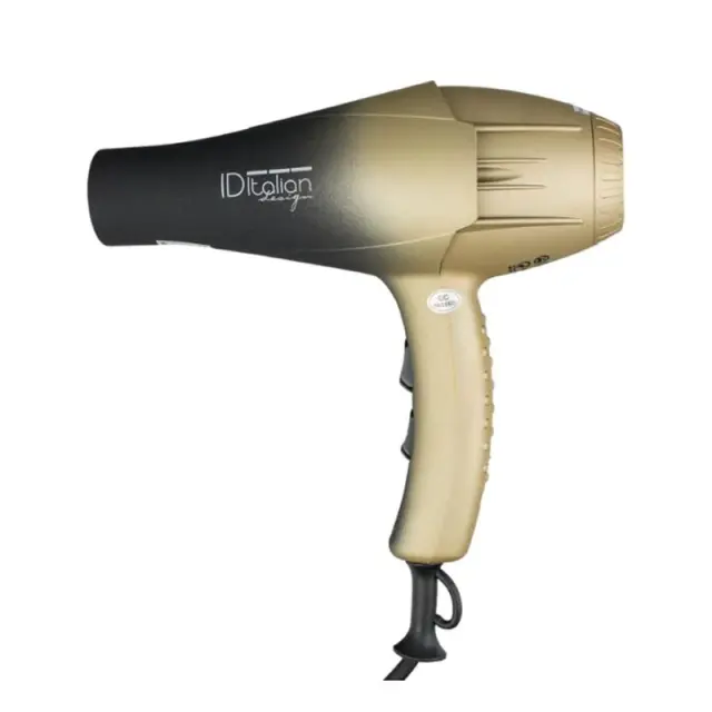ID Italian Air Lissimo Hair Dryer GTI-2300 Goldstar Μαύρο-Χρυσό - Επαγγελματικό Σεσουάρ (Πιστολάκι για στέγνωμα μαλλιών)