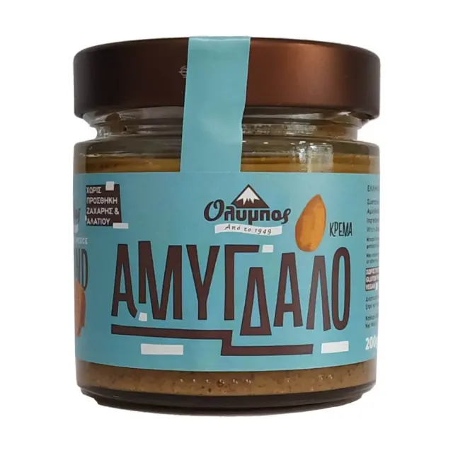 Κρέμα Αμύγδαλο, Χωρίς Ζάχαρη, Όλυμπος, 200γρ