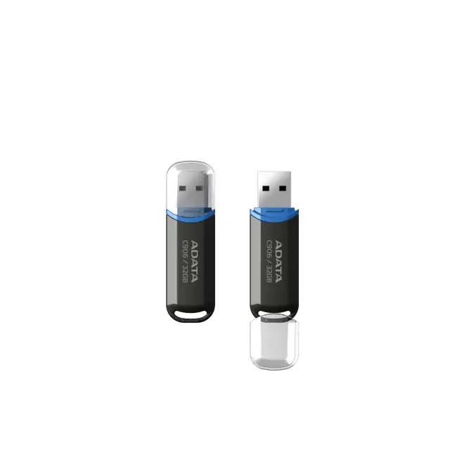 USB 2.0 Flash Disk Adata C906 USB A 32GB Μαύρο N71303