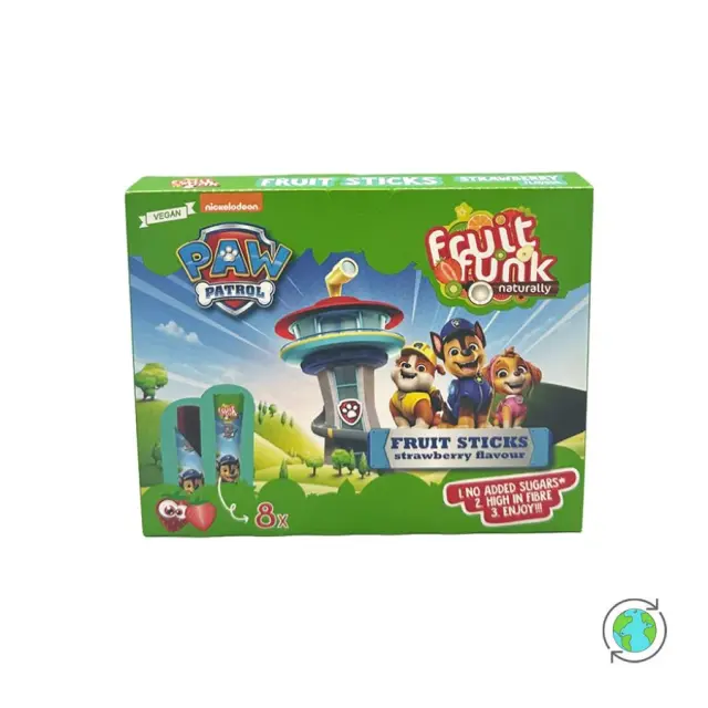 Παιδική Πολυσυσκευασία Paw Patrol Fruit Sticks με γεύση Φράουλα - FruitFunk - 8x10γρ 8720618786708
