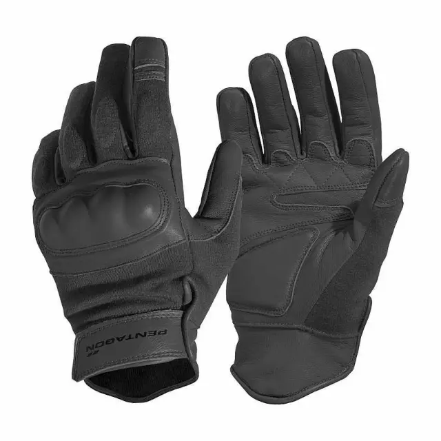 Pentagon Tactical Storm Glove-Γάντια για Υπηρεσιακή Χρήση - 01-Black-Μαύρο