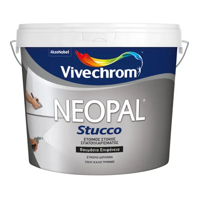 VIVECHROM NEOPAL STUCCO ΕΤΟΙΜΟΣ ΣΤΟΚΟΣ ΣΠΑΤΟΥΛΑΡΙΣΜΑΤΟΣ 5KG