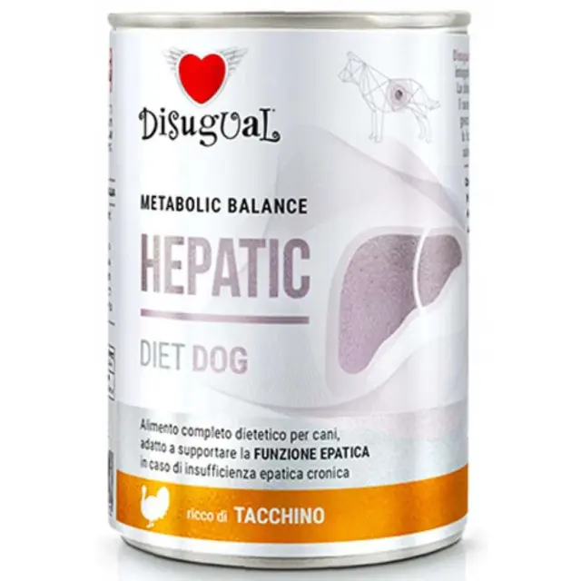 Κλινική Κονσέρβα Σκύλου Disugual Diet Dog-Hepatic Με Γαλοπούλα 400gr