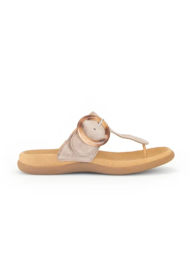 Gabor Παντόφλες Γυναικείο δέρμα Nubuck Μπεζ GAB/43701 12-RABBIT 3