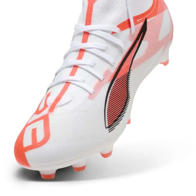 Puma Men's Ultra 5 Match+ FG/AG Άσπρο - Πορτοκαλί 108162-01 (Puma) 2