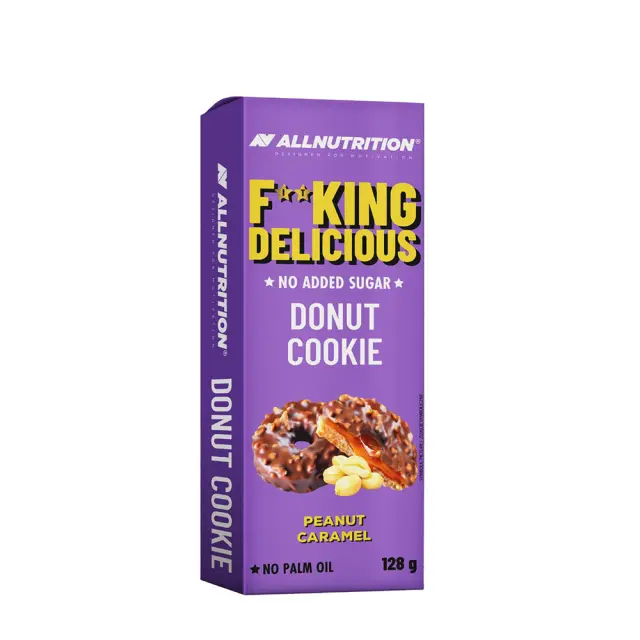 ALLNUTRITION Fitking Delicious Donut Cookie Peanut Caramel, 128 g