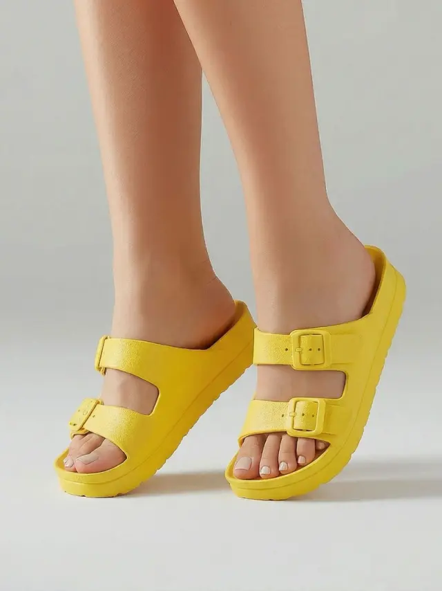 Sun&Fun Πέδιλα Γυναικείο EVA-αδιάβροχο Κίτρινο SAF/88145 LEMON 2