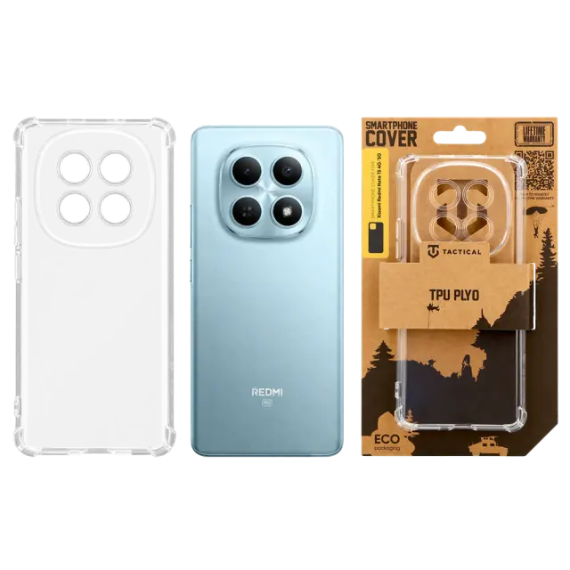 Tactical TPU Plyo Cover for Xiaomi Redmi Note 15 4G/5G Transparent 3