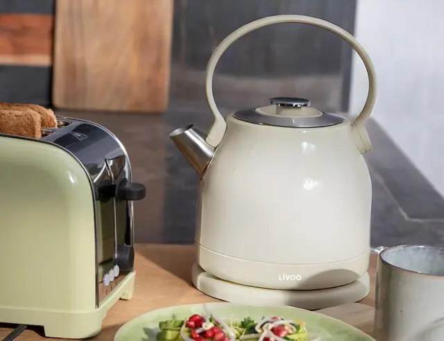 Βραστήρας Retro Livoo DOD202C με χωρητικότητα 1.5L και ισχύ 2200W - Cream DOD202C