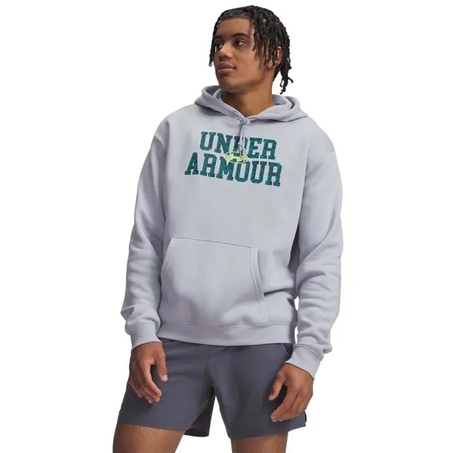 Under Armour Men's Rival Fleece Camo Fill Hoodie Γκρι 6017022-011 (Under Armour)