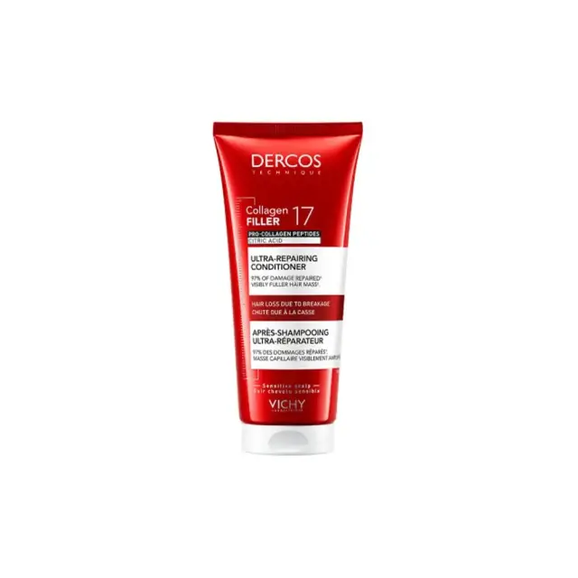Vichy Dercos Collagen Filler 17 Conditioner – Επανορθωτικό Μαλλιών κατά Τριχόπτωσης & Σπασίματος 200ml