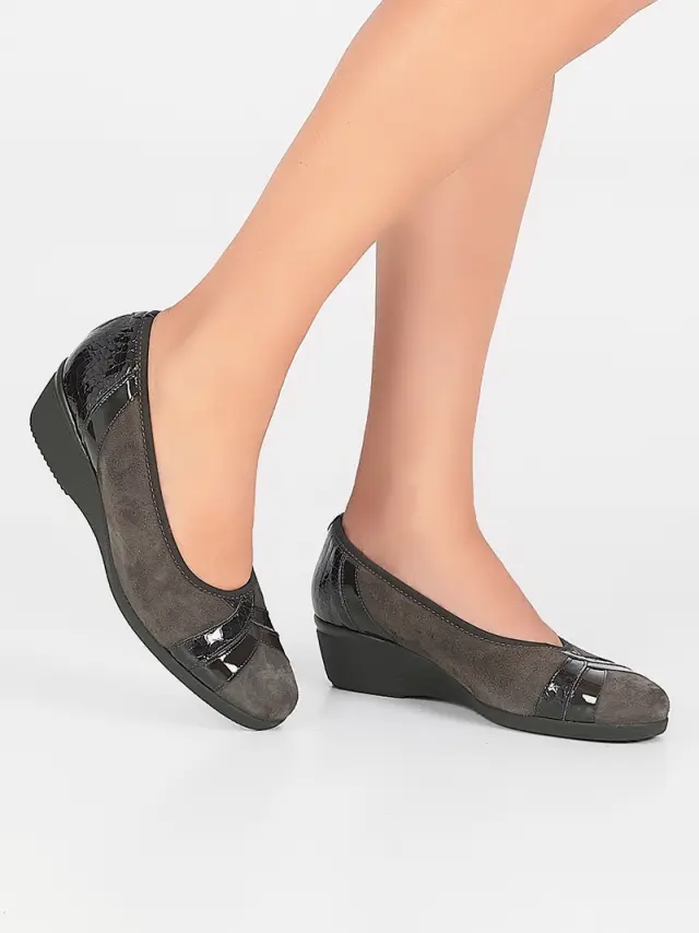 Soffice Sogno Μπαλαρίνες Γυναικείο δέρμα Nubuck/δέρμα λουστρίνι Καφέ ASS/7021 TUNDRA 2