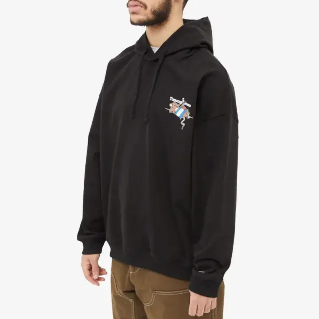 Tommy Hilfiger - Ανδρικό Φούτερ Oversized Sport Hoodie DM0DM15810-BDS Μαύρο - 2XL