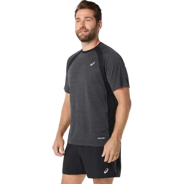 Asics Men's Road Shortsleeve T-Shirt Μαύρο 2011D453-001 (Asics) - Small 3