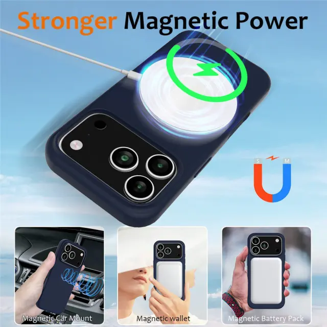 MagSafe Θήκη για iPhone 17 Pro Max/18 Pro Max-Dark Blue OEM 2