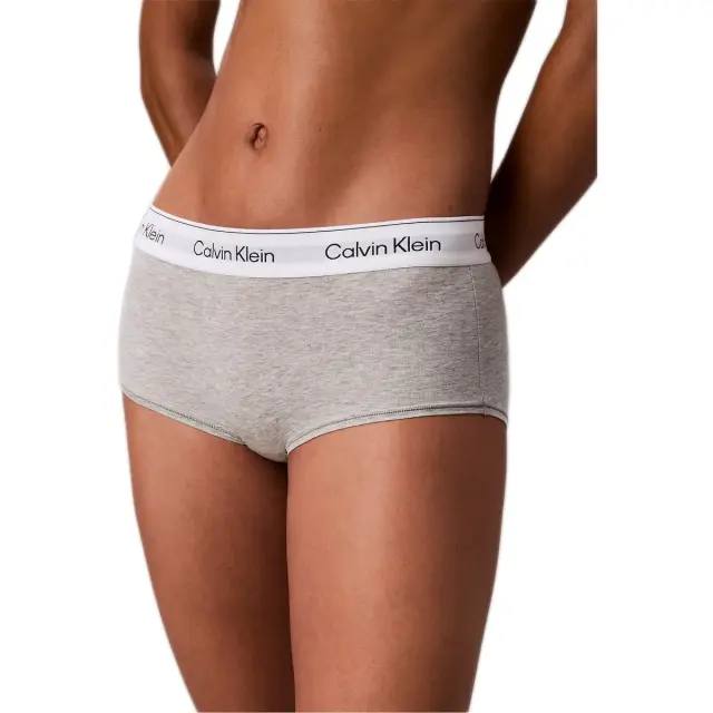 Calvin Klein Γυναικείο Boxer Boy Shorts Icon Cotton Modal, Χρώμα Γκρι