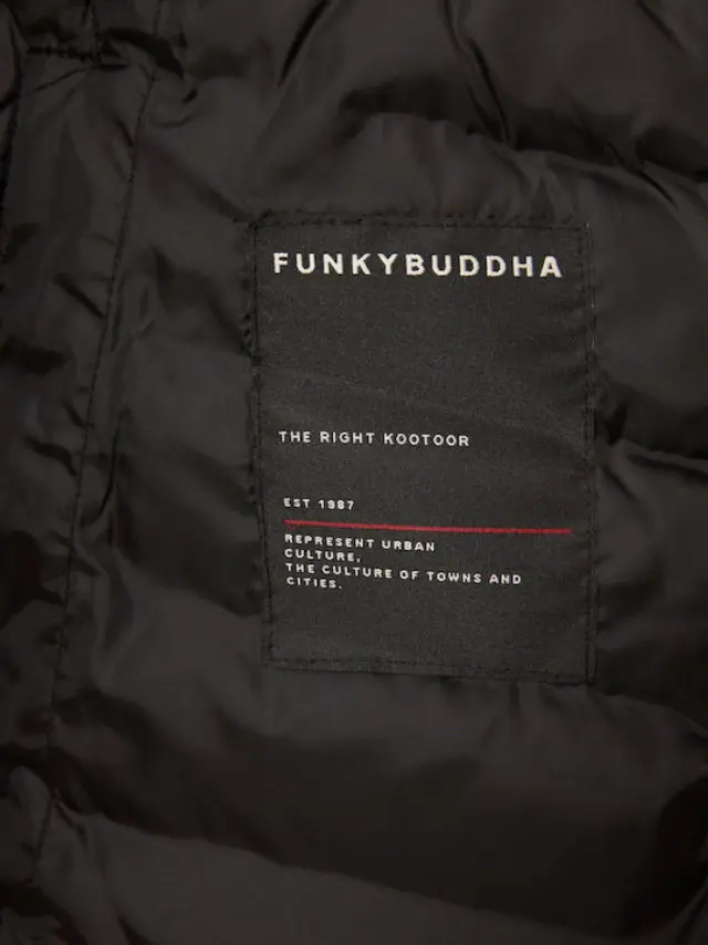 Funky Buddha Men Puffer Vest Black FBM010-001-01 - 3XL 2