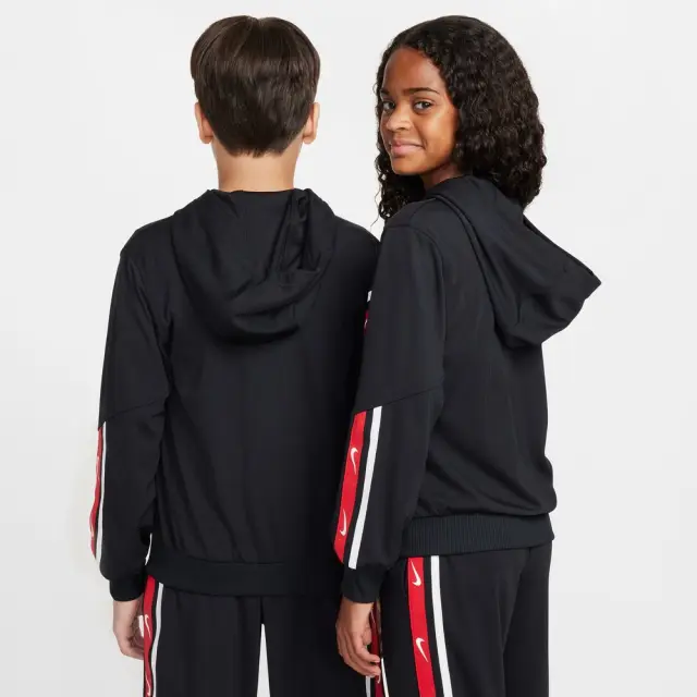 Nike Sportswear Club ΠΑΙΔΙΚΗ ΖΑΚΕΤΑ (FZ4906-010) - Μαύρο-Κόκκινο - M 10-12 ετών 3