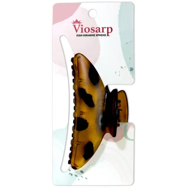 Viosarp Κλάμερ Μαλλιών Μαύρο-Καφέ 9,5cm 1τεμ.