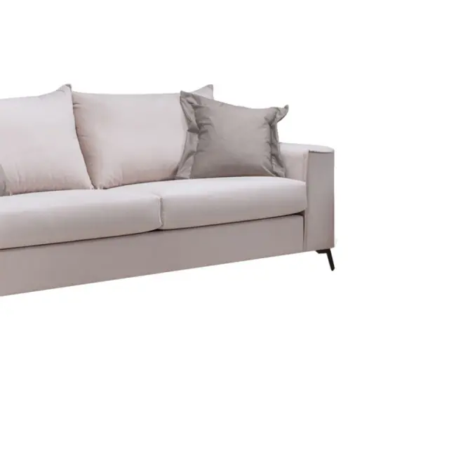 Καναπές Verona 3θέσιος cream - μαξιλάρια mocha 225x93x100εκ 3