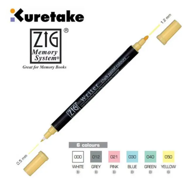 Μαρκαδόρος Chalk pastel colours Writer διπλός - Κίτρινος