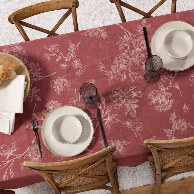 Τραπεζομάντηλο Dream 140x140 Nef Nef Homeware, 100% BAMBAKI - BORDO (040746) 2