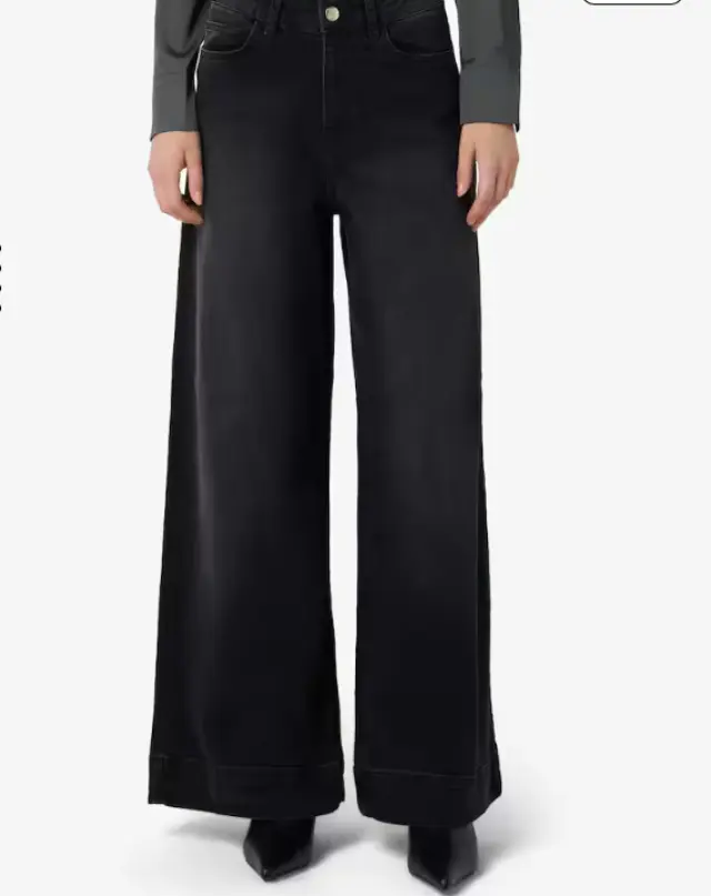 EMME BY MARELLA “EMMWIDELEG” WIDELEG JEANS (26251860312 DENIM BLACK) - 42