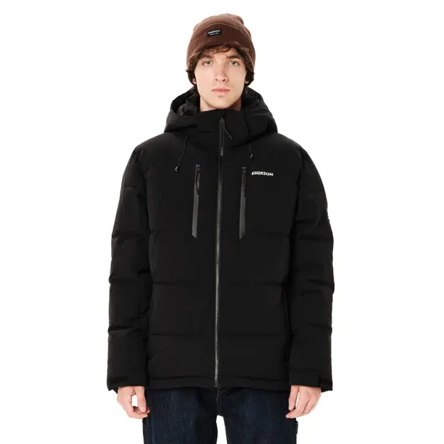 Emerson Men's Hooded Puffer Jacket (262.EM10.23-Black) - Μαύρο - L