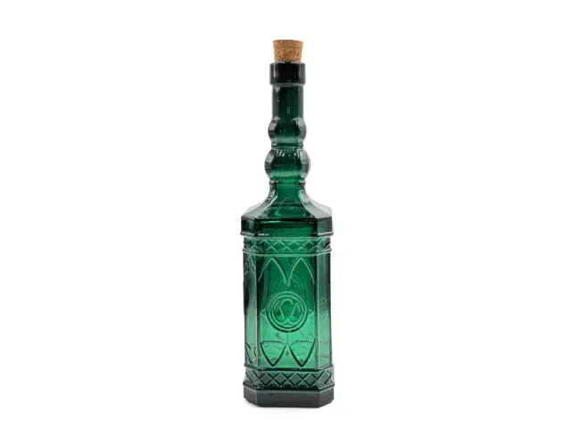 Διακοσμητικό Μπουκάλι με πώμα Glass Drops Miguelete (5032DB734) Aπό 100% ανακυκλωμένο γυαλί, Xωρητικότητας 500ml, Διαστάσεων Ø 7 x Υ 27 cm, Αlbahaca 5032DB734 2