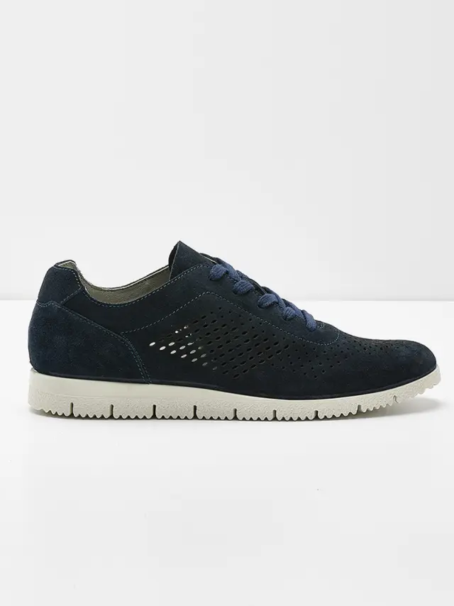 Imac Sneakers Ανδρικό δέρμα Nubuck Μπλέ IMA/151710 BLU/BLU - 45 2