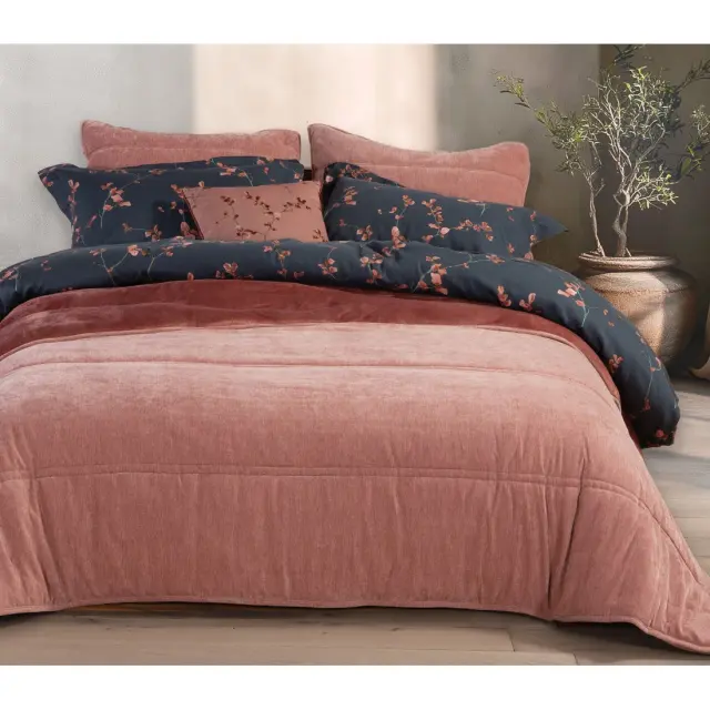 Κουβερτοπάπλωμα Υπέρδιπλο Nef-Nef Vania Blue/Black 240x220 2